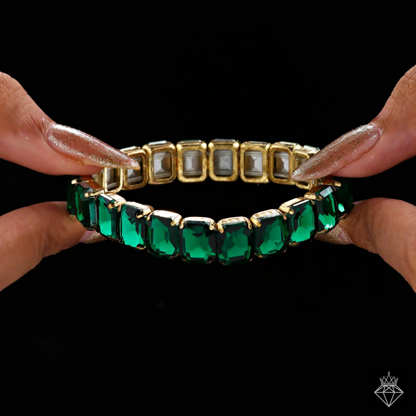 Maison Kystria Anti-Tarnish Crystals Bracelet (Adjustable