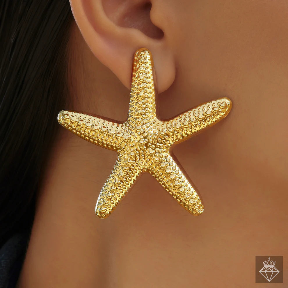 Maison Kystria Anti-Tarnish Starfish Earrings