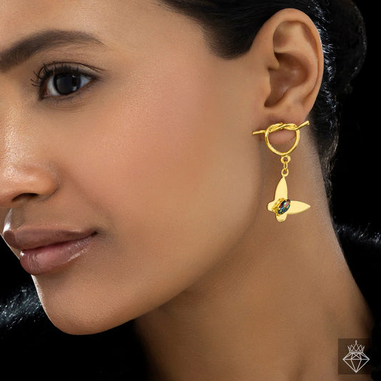 Maison Kystria Anti-Tarnish Pack of 2 Crystal Earrings