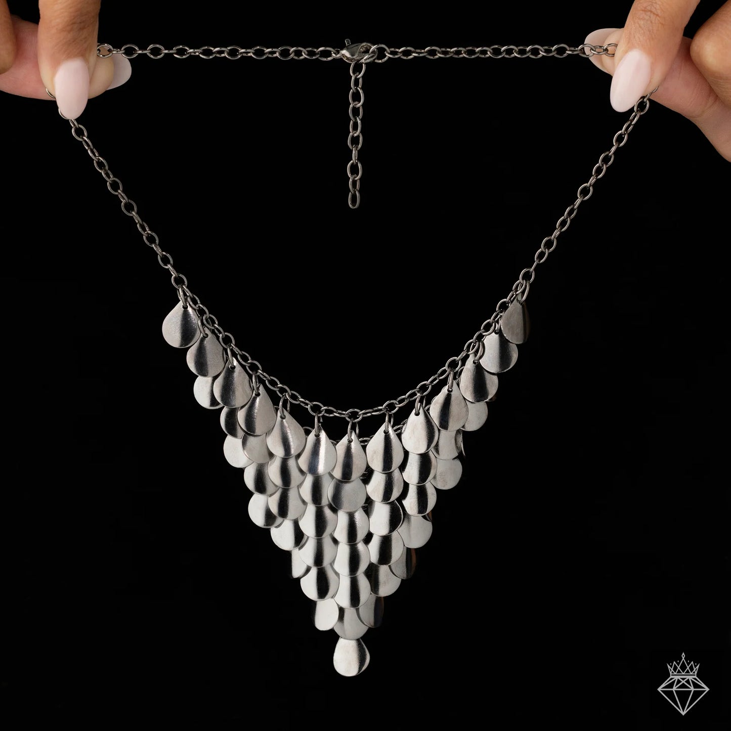 Maison Kystria Anti-Tarnish Drop Charm Statement Necklace✨