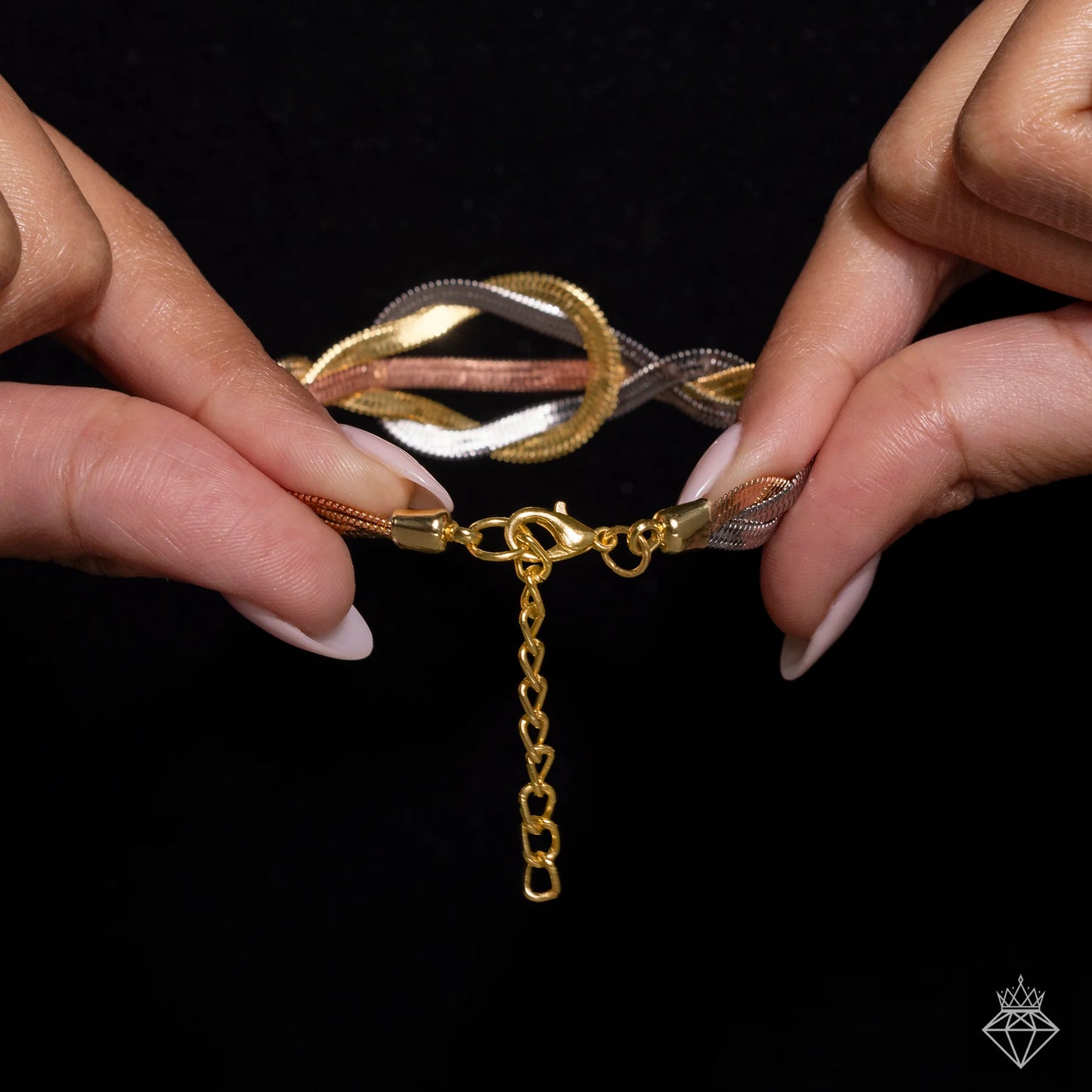 Maison Kystria Anti-Tarnish Tri-Tone Bracelet✨