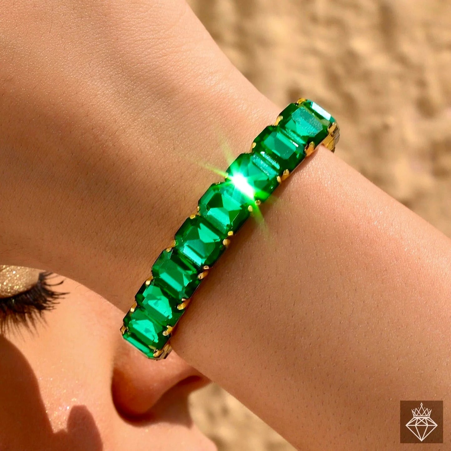 Maison Kystria Anti-Tarnish Crystals Bracelet (Adjustable